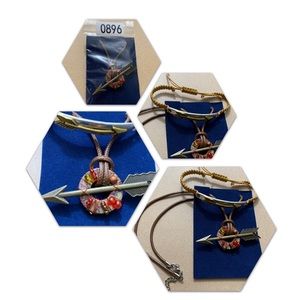 🔥5/$20🔥 Arrow Necklace and Macrame Bracelet New and Handmade